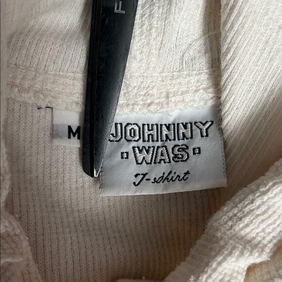 Johnny Was Ivory Textured Hoodie, Size Medium - Picture 14 of 14